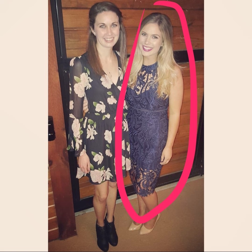 Bardot Navy cocktail dress